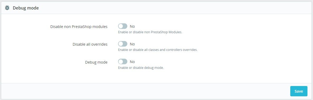 Prestashop Performance settings